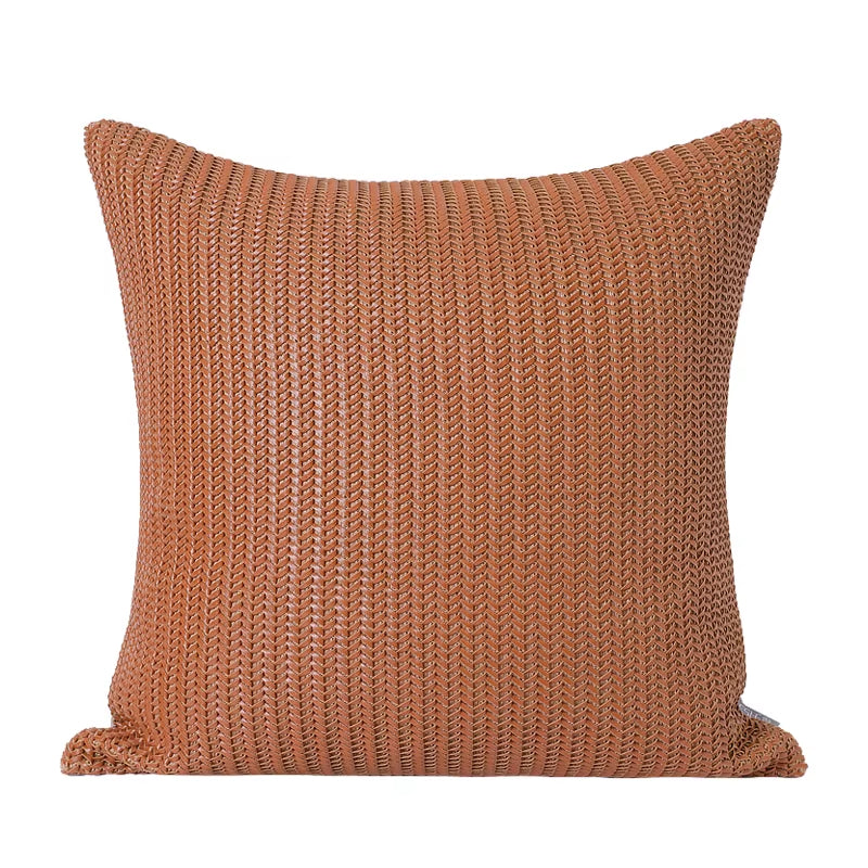 Black and White Hand Woven Cushion Sofa Waist Cushion Home Office Living Room Car Pillow Fashion Outdoor Cushion