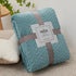 Solid Color Flannel Blanket Bedspread for Air-Condition Room with Machine Washable Faux Fur Sofa Cover Soft Plaid Blankets