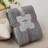 Solid Color Flannel Blanket Bedspread for Air-Condition Room with Machine Washable Faux Fur Sofa Cover Soft Plaid Blankets