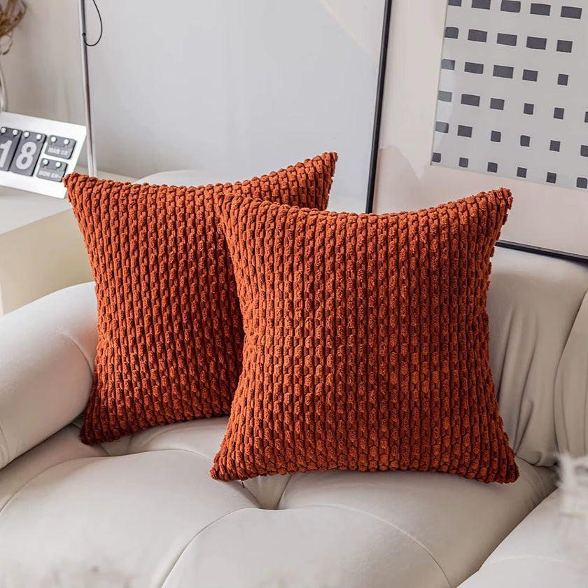 45CM Throw Pillow,Soft Boho Striped Fall Pillow Modern Farmhouse Home Decor for Couch Bed Sofa,Winter Spring