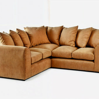Dylan Scatter back | Plush Velvet Corner Sofa