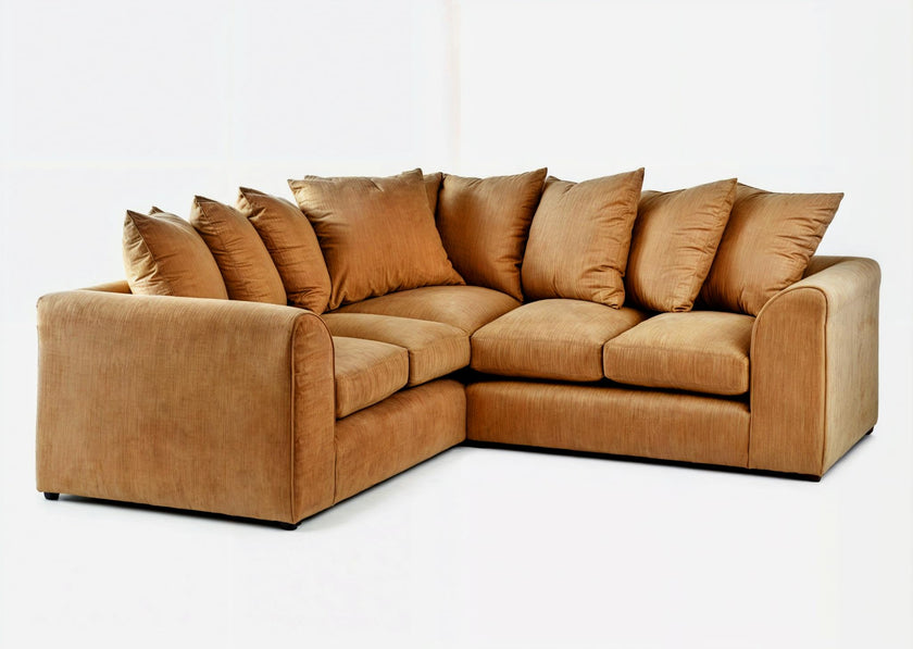 Dylan Scatter back | Plush Velvet Corner Sofa