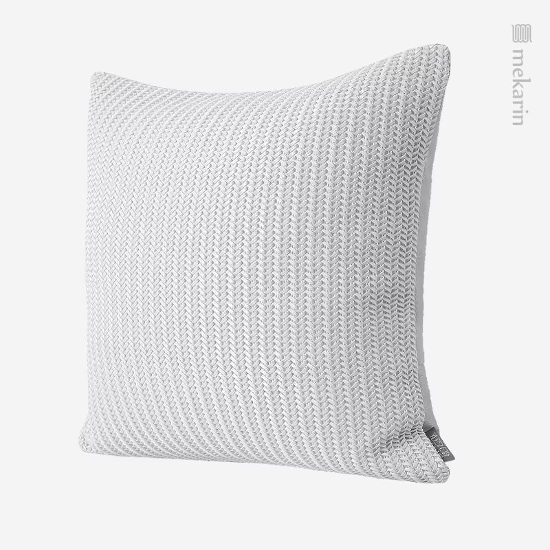 Black and White Hand Woven Cushion Sofa Waist Cushion Home Office Living Room Car Pillow Fashion Outdoor Cushion