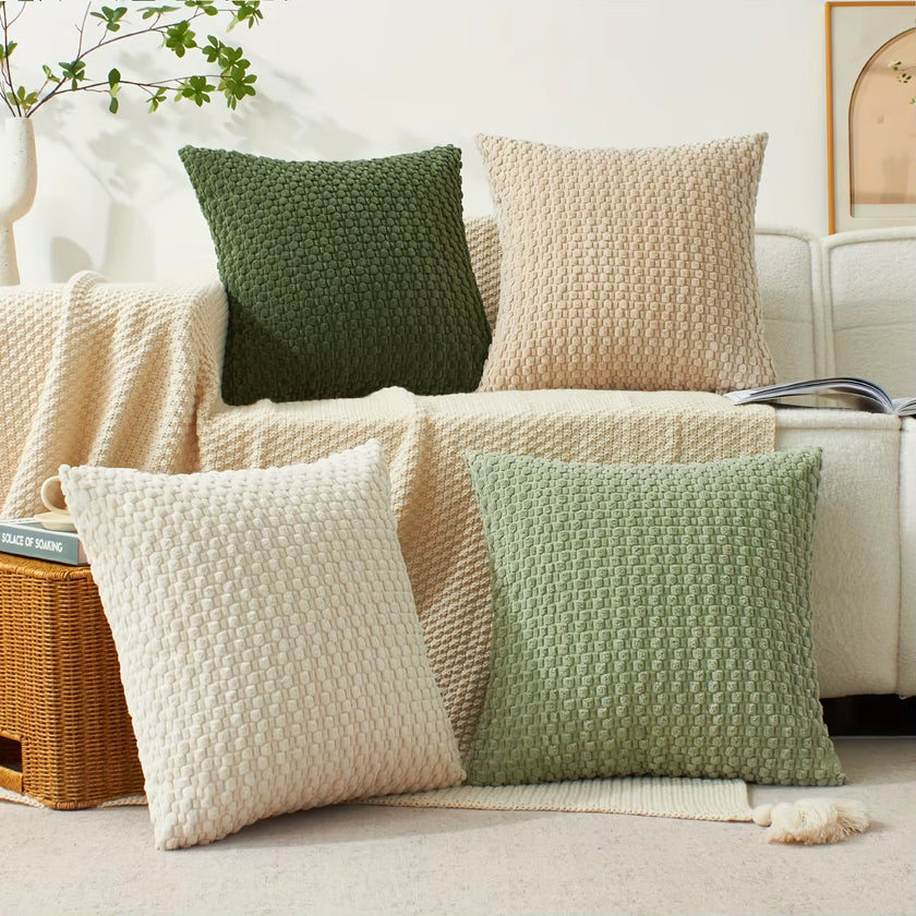 45CM Throw Pillow,Soft Boho Striped Fall Pillow Modern Farmhouse Home Decor for Couch Bed Sofa,Winter Spring