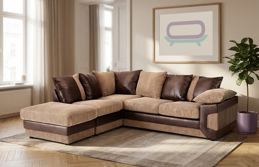 Dino Scatter Back Corner Sofa