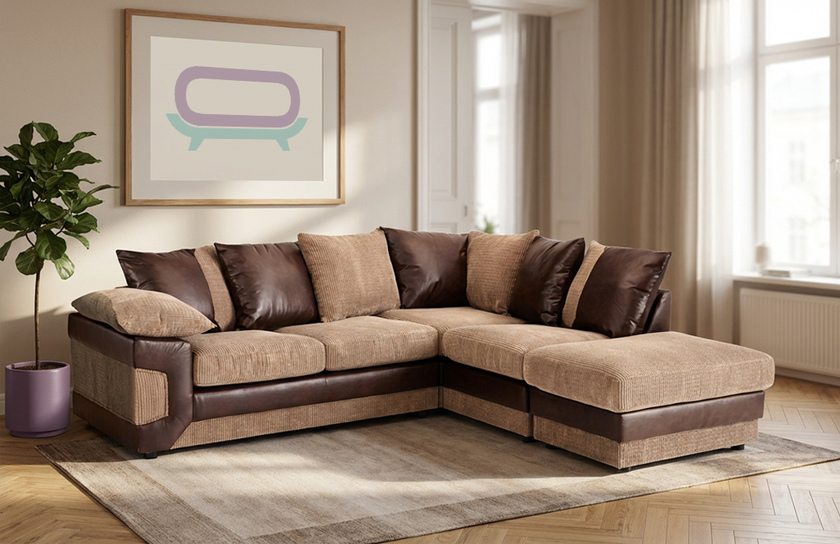 Dino Scatter Back Corner Sofa