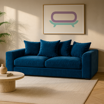 Dylan Scatter back | Plush Velvet 3 or 2 Seater