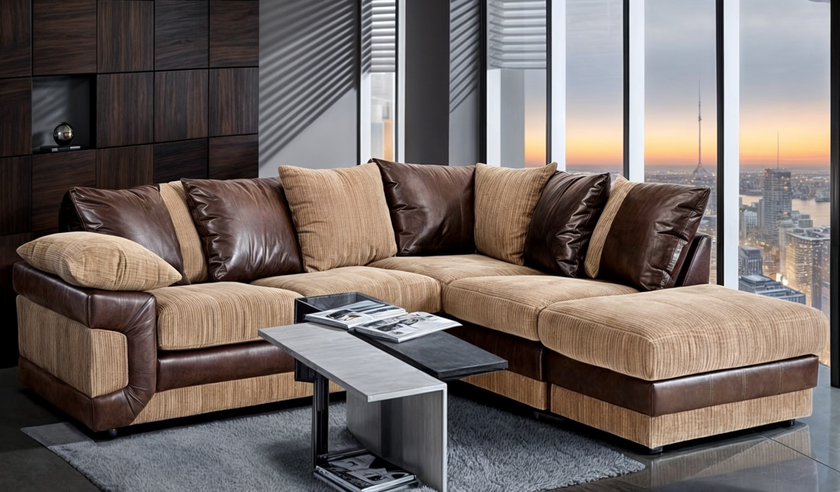 Dino Scatter Back Corner Sofa