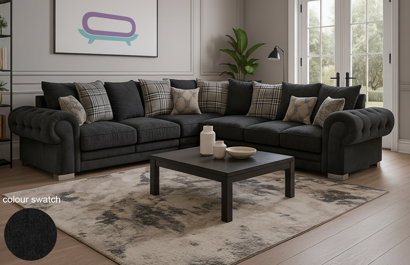 Verona Scatter Back Full Sofa Set