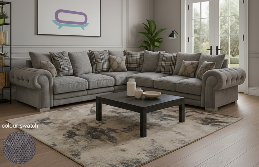 Verona Scatter Back Full Sofa Set