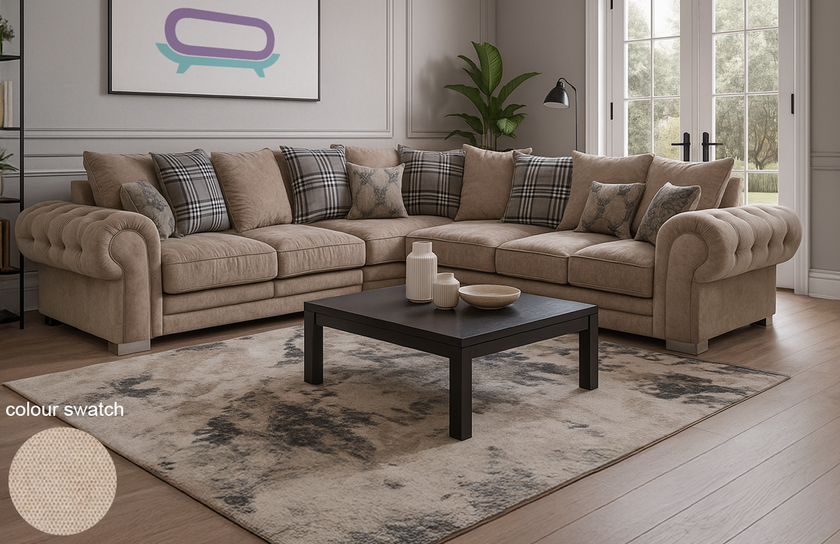 Verona Scatter Back Full Sofa Set