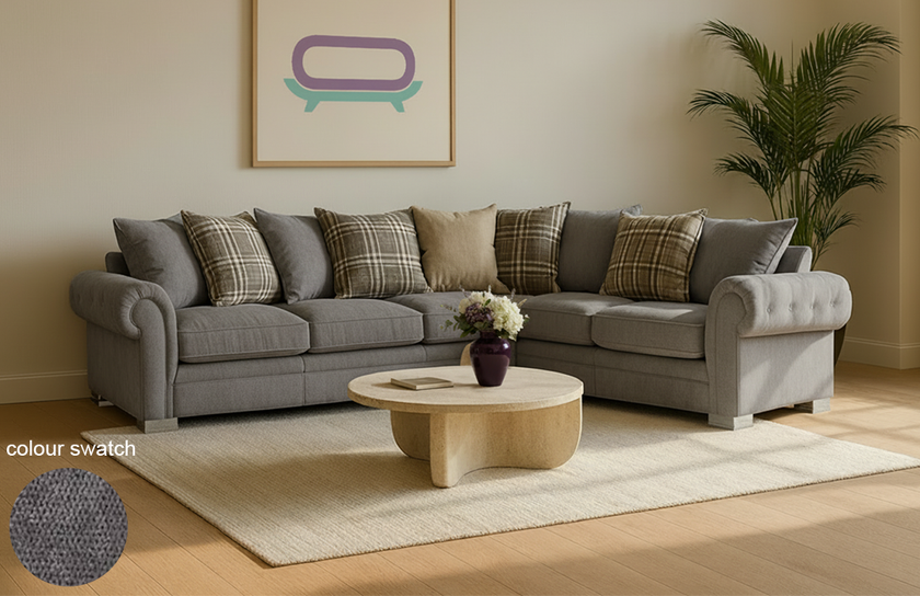 Verona Scatter Back Full Sofa Set