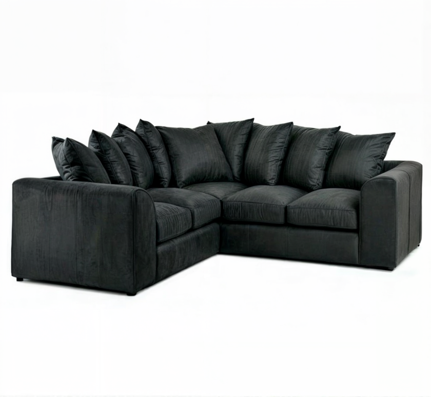 Dylan Scatter back | Plush Velvet Corner Sofa