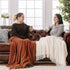 Cream Throw Gift Knitted Blanket Solid Color Fringe Decoration Blanket Cover Bean Blankets for Office Nap Couch and Bed Xmas