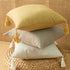 Solid Linen Pillow/Cushion Covers European with Tassels Throw Pillow Sham 18X18Inch Home Decor Square Decorative for Couch Kids