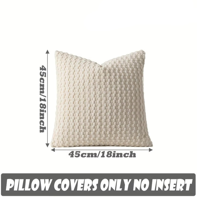 45CM Throw Pillow,Soft Boho Striped Fall Pillow Modern Farmhouse Home Decor for Couch Bed Sofa,Winter Spring