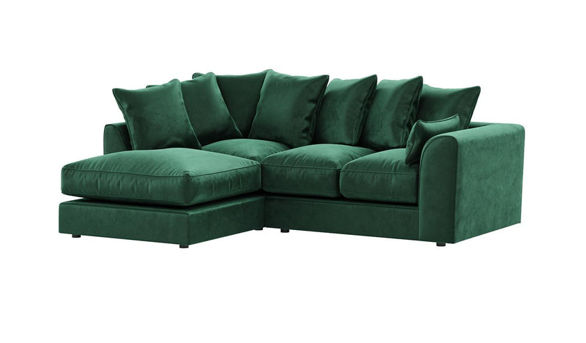 Dylan Scatter back | Plush Velvet Corner Sofa