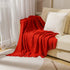 Chritmas Green Blankets Large Knitted Tassel Throw for Bed Chair Sofa Couch Cover All-Season Blanket Home Decor Soft Comfortable