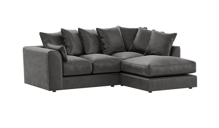 Dylan Scatter back | Plush Velvet Corner Sofa