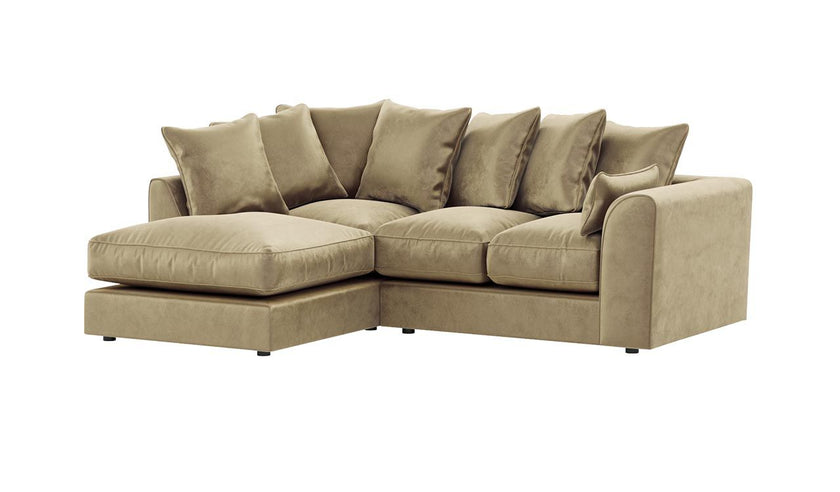 Dylan Scatter back | Plush Velvet Corner Sofa