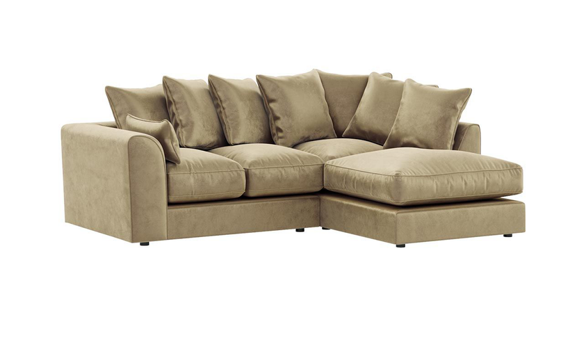 Dylan Scatter back | Plush Velvet Corner Sofa
