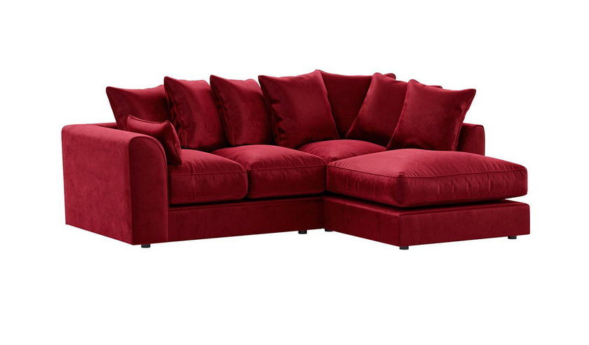 Dylan Scatter back | Plush Velvet Corner Sofa