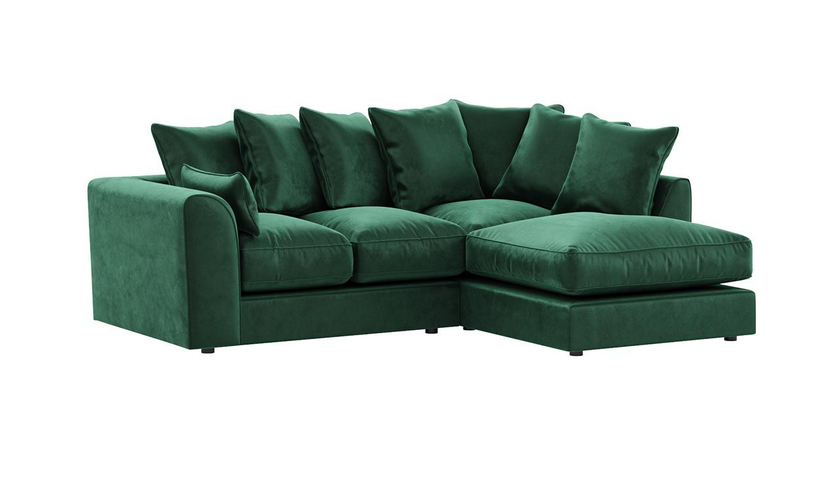 Dylan Scatter back | Plush Velvet Corner Sofa
