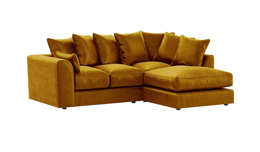 Dylan Scatter back | Plush Velvet Corner Sofa