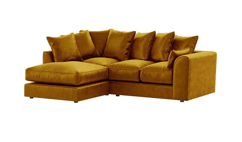 Dylan Scatter back | Plush Velvet Corner Sofa